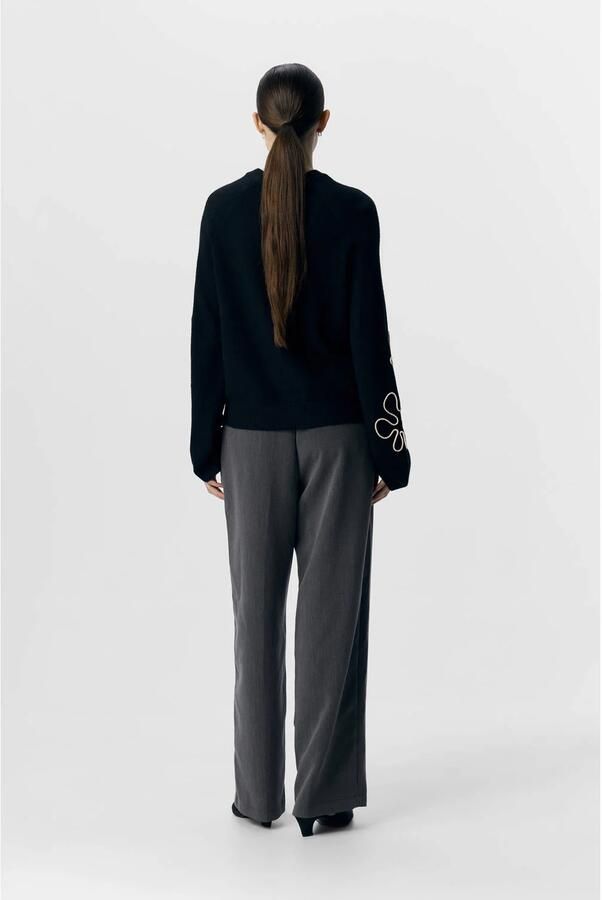 OBJECT Dames Truien & Vesten Objlaney Rubin Ls Pullover Zwart - Foto 5