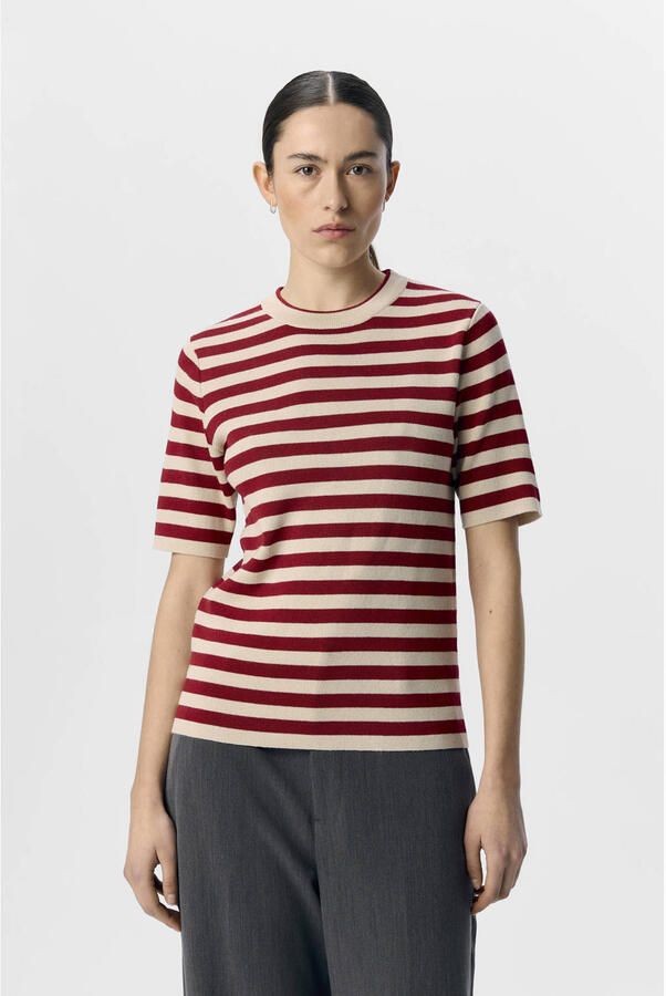 OBJECT Dames Truien & Vesten Objester S s New Knit Pullover Rood - Foto 7