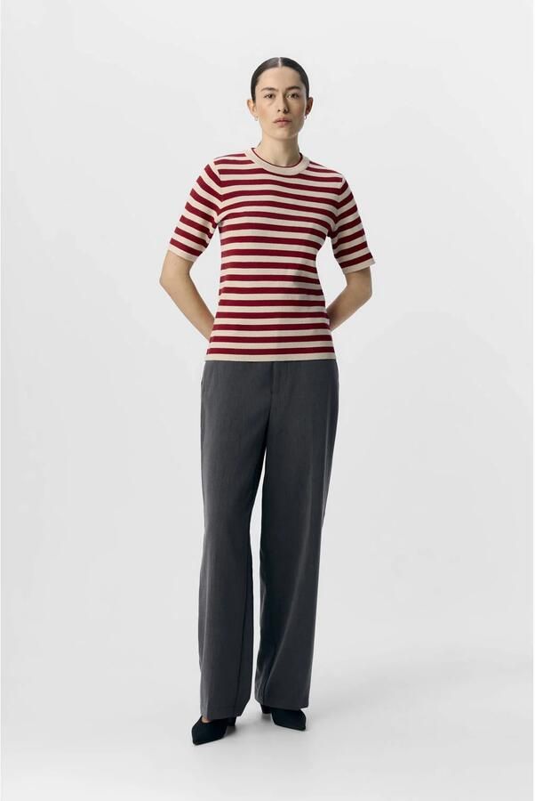 OBJECT Dames Truien & Vesten Objester S s New Knit Pullover Rood - Foto 6