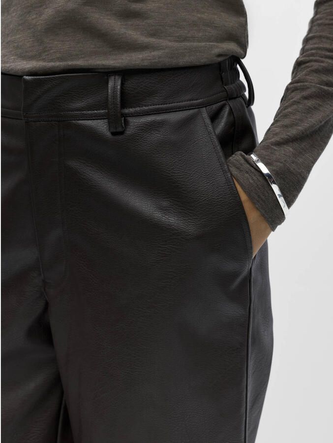 OBJECT Dames Broeken Objliva Mw Wide Pants Noos Bruin - Foto 2