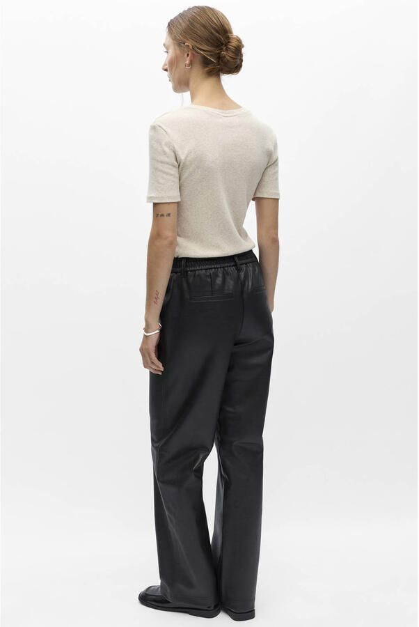 OBJECT Dames Broeken Objliva Mw Wide Pants Noos Zwart - Foto 7