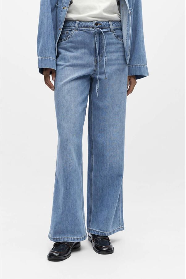 OBJECT Dames Jeans Objrosie Mw Wide Jeans Lichtblauw - Foto 5