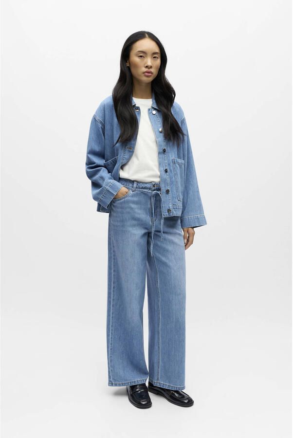 OBJECT Dames Jeans Objrosie Mw Wide Jeans Lichtblauw - Foto 7