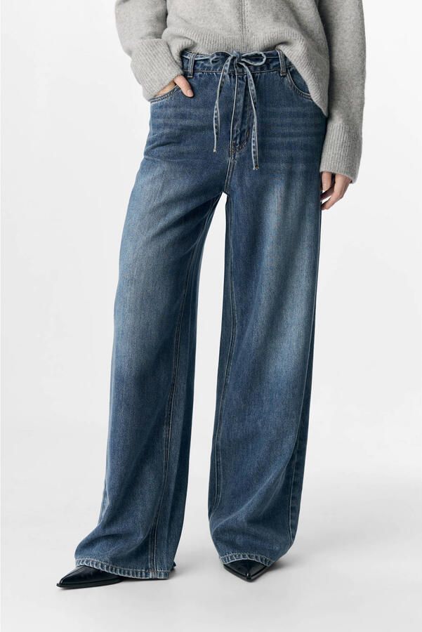 OBJECT Dames Jeans Objrosie Mw Wide Jeans Blauw - Foto 7