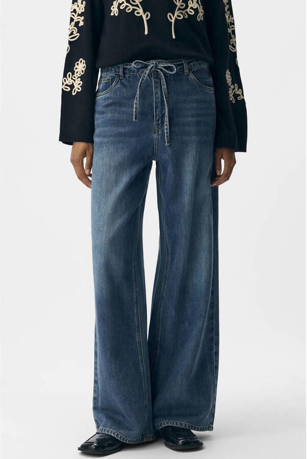 OBJECT Dames Jeans Objrosie Mw Wide Jeans Blauw - Foto 7