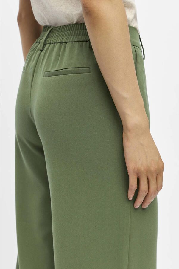 OBJECT wide leg pantalon groen - Foto 2