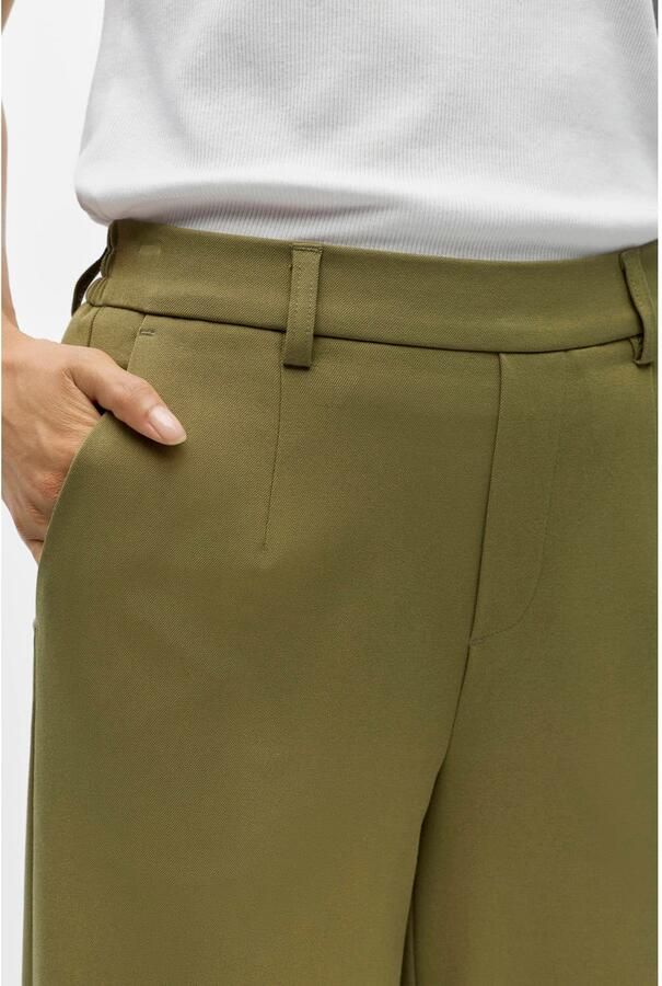 OBJECT wide leg pantalon groen - Foto 2