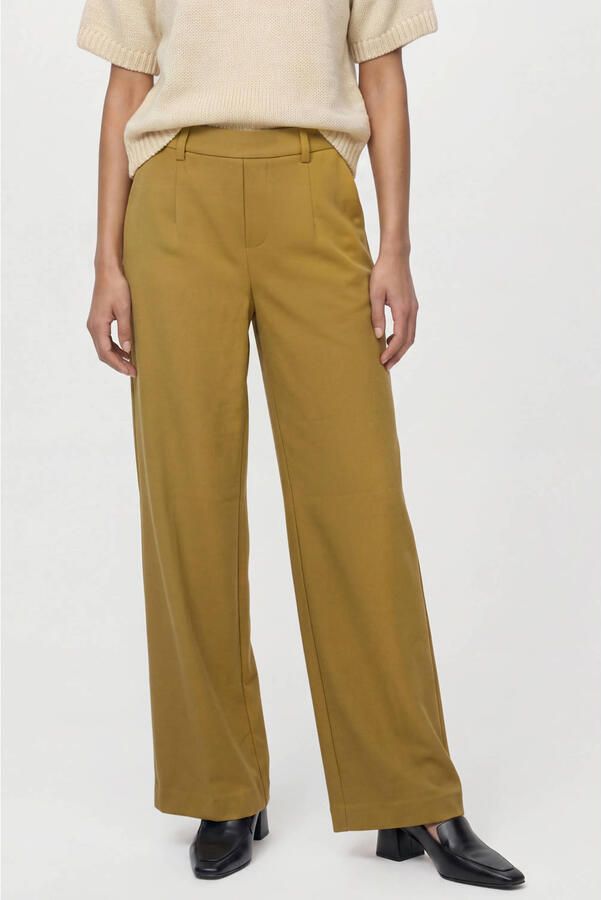 OBJECT Dames Broeken Objlisa Wide Pant Zand - Foto 7