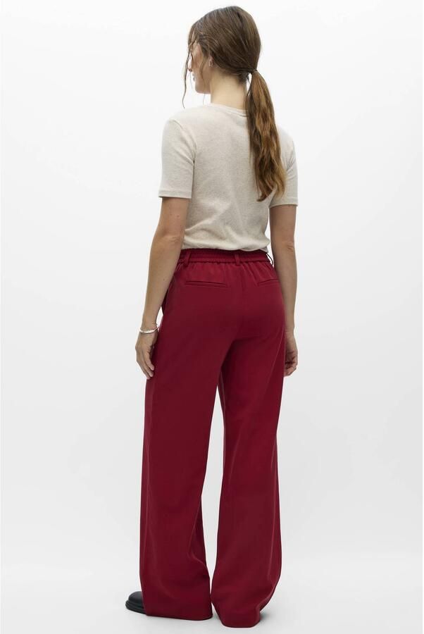 OBJECT wide leg pantalon rood - Foto 3