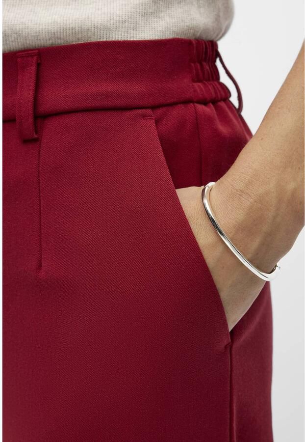 OBJECT wide leg pantalon rood - Foto 2