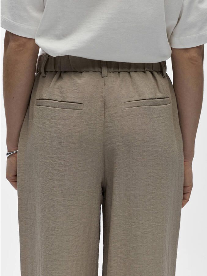 OBJECT Dames Broeken Objrini Mw Lo Wide Pant Zand - Foto 6
