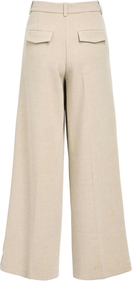 OBJECT Dames Broeken Objivy Hw Wide Pant Beige - Foto 6