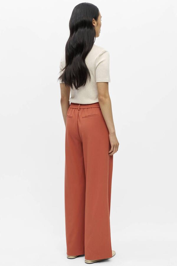 OBJECT wide leg regular waist pantalon - Foto 3
