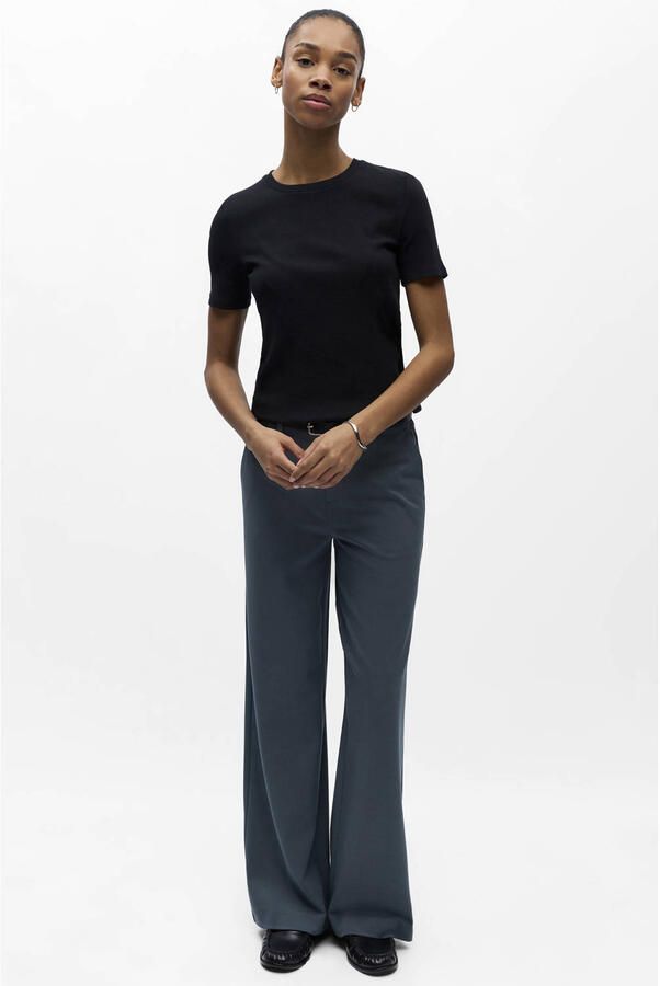 OBJECT Dames Broeken Objlisa Wide Pant Petrol - Foto 7