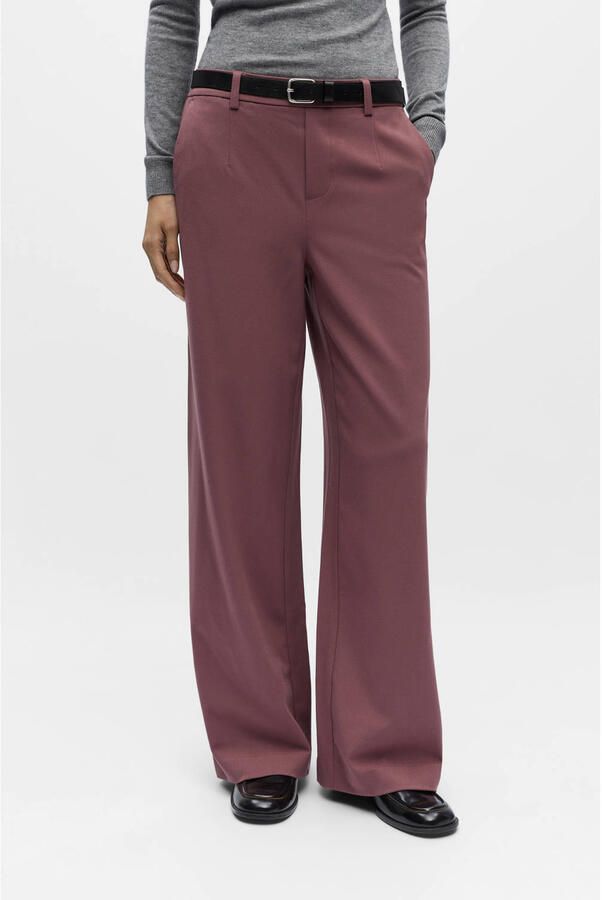 OBJECT wide leg regular waist pantalon