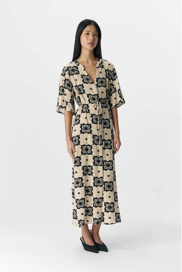 OBJECT Dames Jurken Objella Re 2 4 Midi Dress 138 Beige - Foto 6