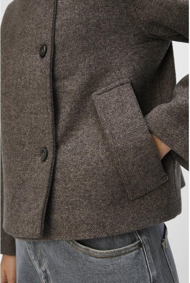 OBJECT Dames Jassen Objriki Re Short Jacket Noos Bruin - Foto 6