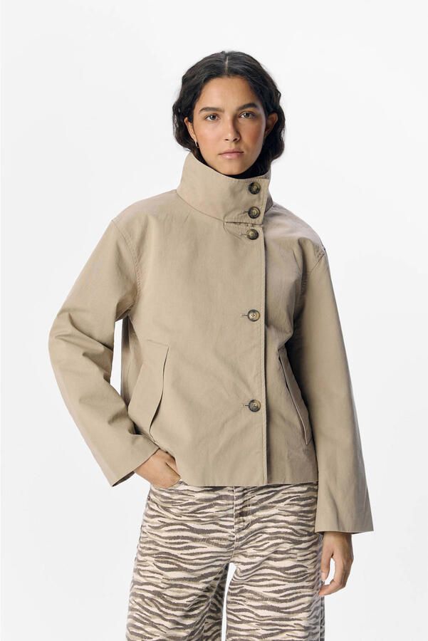 OBJECT Dames Jassen Objgro Re Short Jacket Taupe - Foto 5