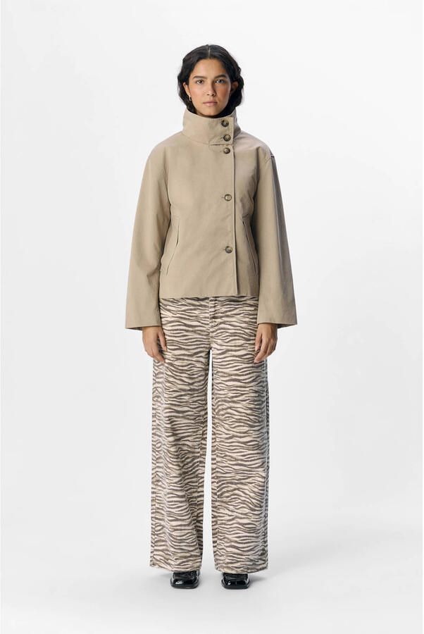 OBJECT Dames Jassen Objgro Re Short Jacket Taupe - Foto 7