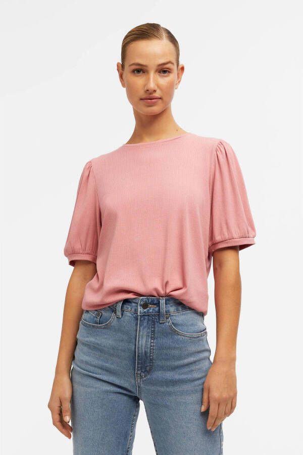 Object Lichtroze T-shirt Objjamie S s Top