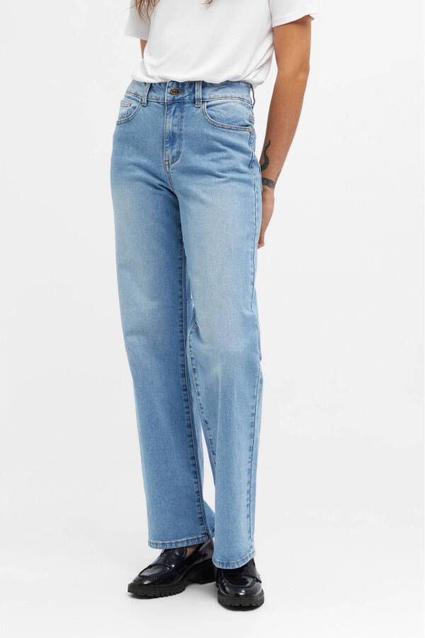 OBJECT straight fit jeans OBJMARINA light blue denim