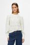 OBJECT top OBJFEODORA van gerecycled polyester wit - Thumbnail 2