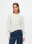 OBJECT top OBJFEODORA van gerecycled polyester wit - Thumbnail 2