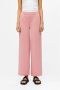 OBJECT wide leg pantalon OBJLISA van gerecycled polyester roze - Thumbnail 2
