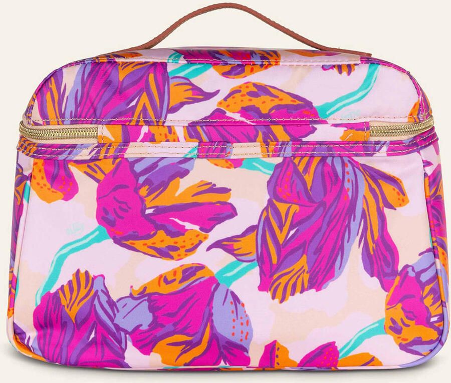 Oilily beautycase Coco met bloemen fuchsia - Foto 3