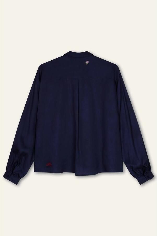 Oilily blouse met borduursels donkerblauw - Foto 2