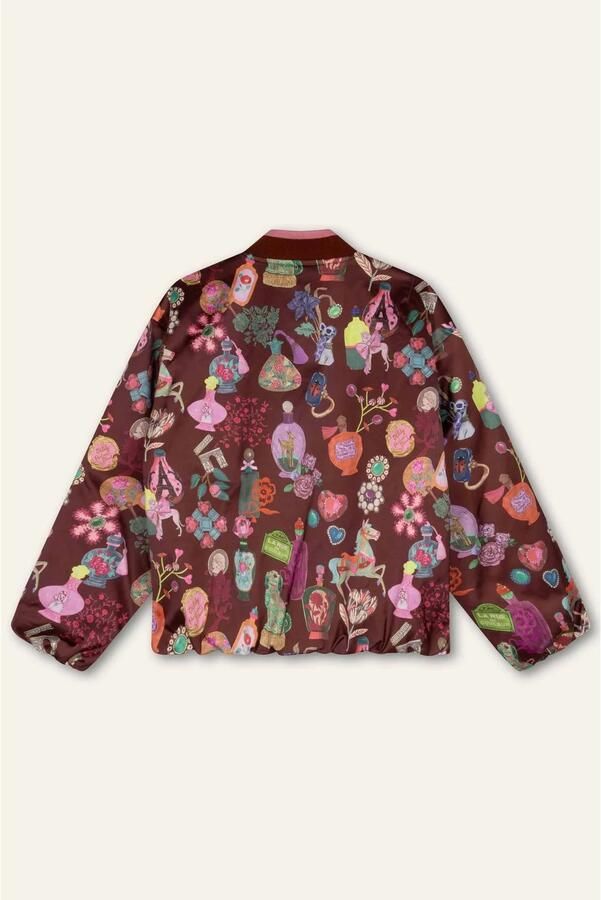 Oilily bomberjack met print roodbruin - Foto 3