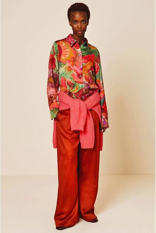 Oilily gebloemde blouse meerkleurig