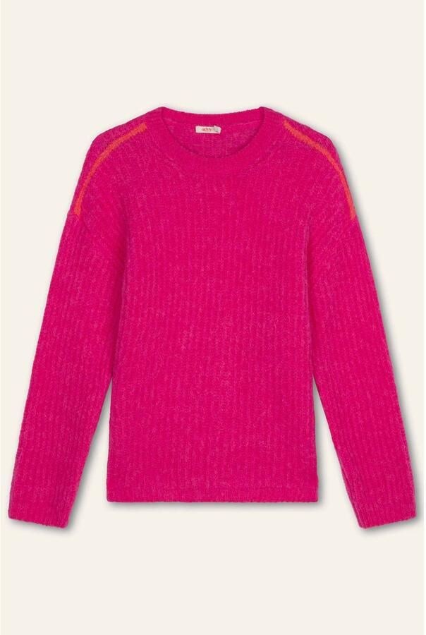 Oilily gebreide trui met wol fuchsia