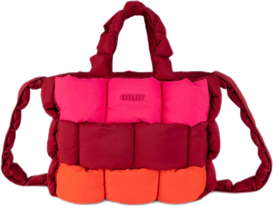 Oilily gevlochten mini shopper Helma rood