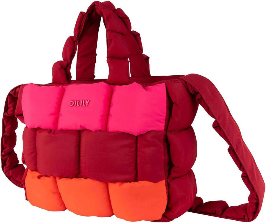 Oilily gevlochten mini shopper Helma rood - Foto 3