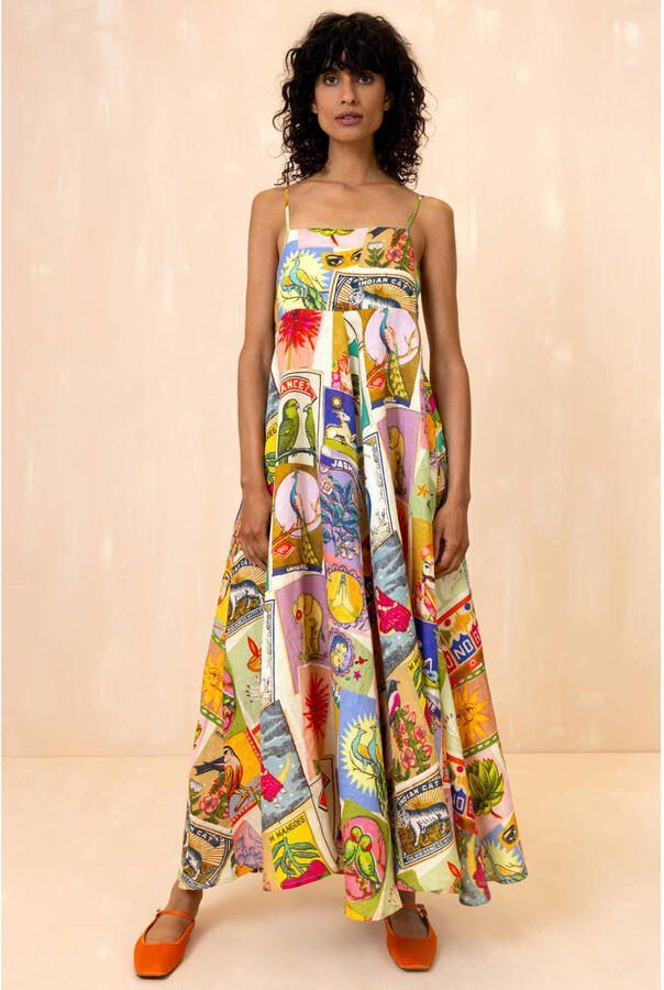 Oilily linnen maxi jurk multi - Foto 2