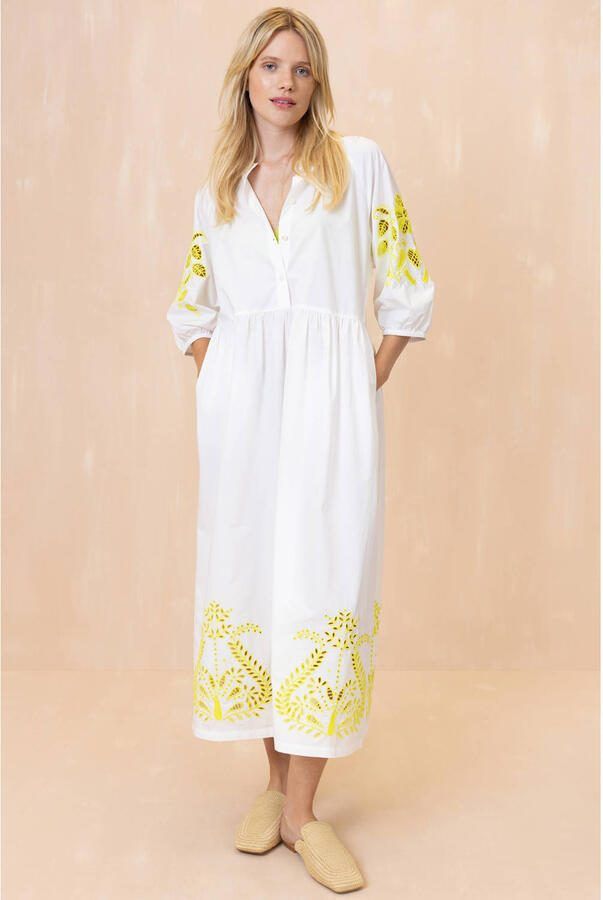 Oilily midi jurk broderie ecru