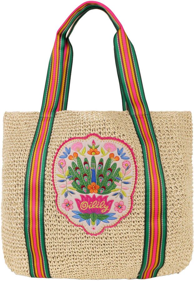 Oilily raffia shopper naturel