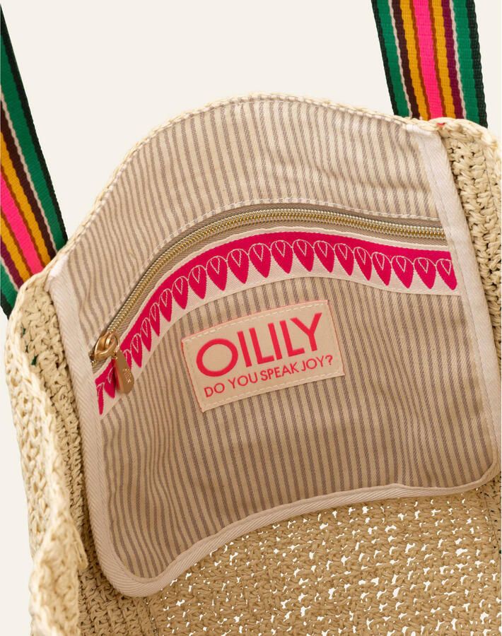 Oilily raffia shopper naturel - Foto 3