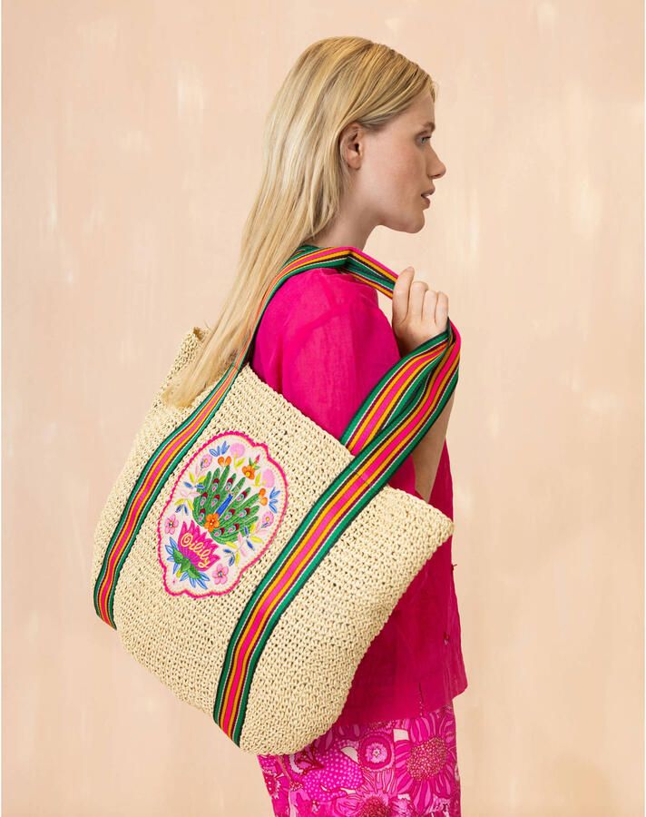 Oilily raffia shopper naturel - Foto 2