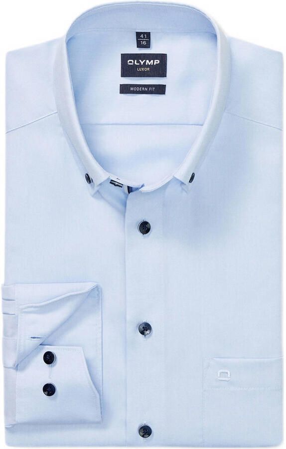 Olymp Modern fit zakelijk overhemd met button-downkraag - Foto 3