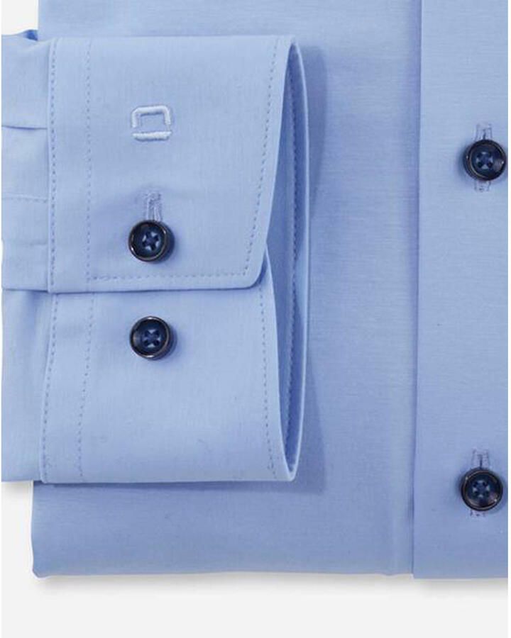 OLYMP Overhemd met lange mouwen Luxor 24 Seven modern fit jersey shirt met geurremmende materiaaleigenschappen