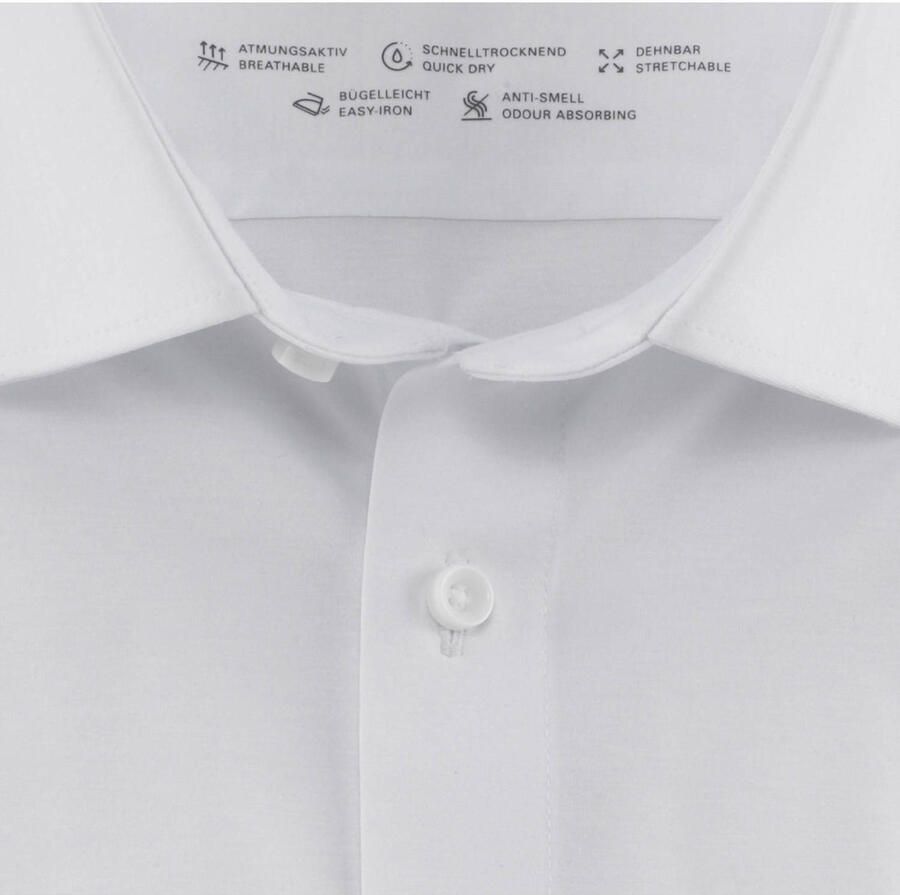 OLYMP Overhemd met lange mouwen Luxor 24 Seven modern fit jersey shirt met geurremmende materiaaleigenschappen - Foto 2