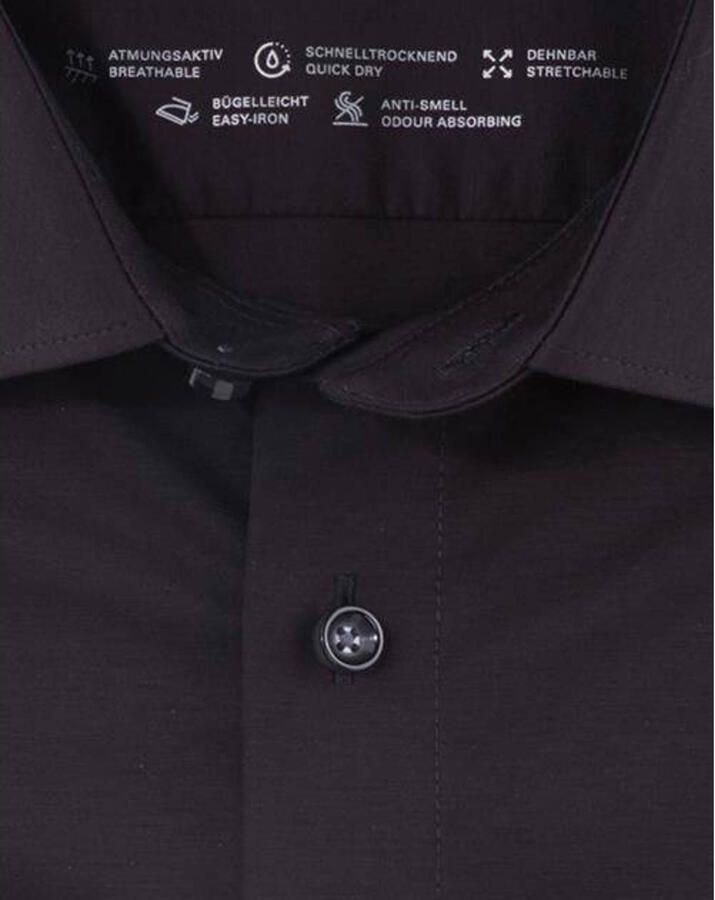 OLYMP Overhemd met lange mouwen Luxor 24 Seven modern fit jersey shirt met geurremmende materiaaleigenschappen - Foto 2