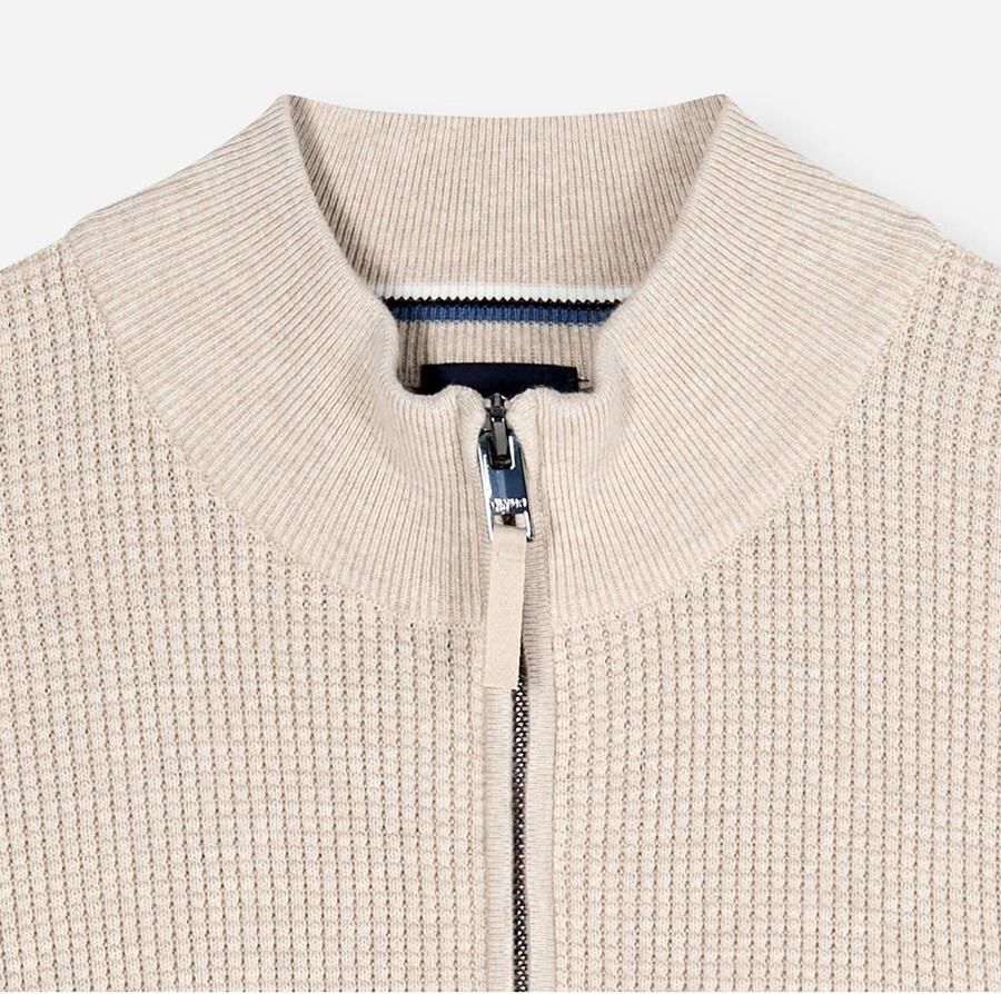Olymp katoenen regular fit gebreide trui beige - Foto 2