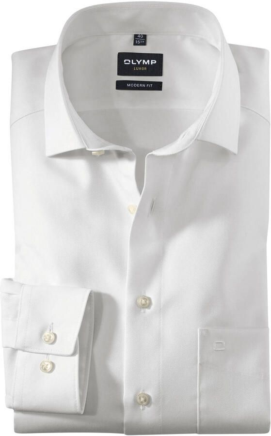Olymp Regular fit zakelijk overhemd van twill met extra lange mouwen - Foto 3