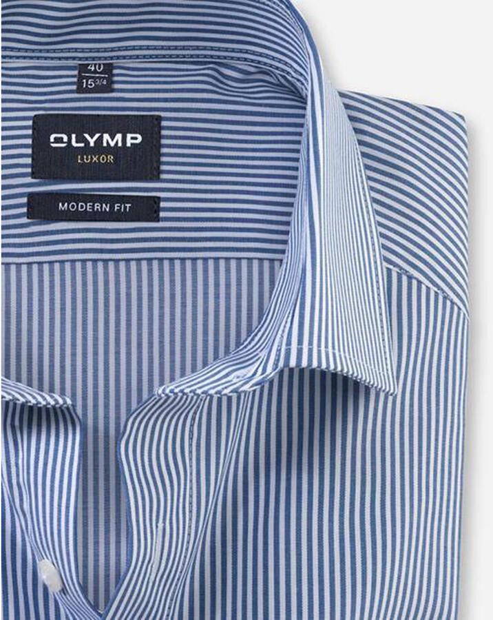 Olymp Regular fit zakelijk overhemd van katoen met extra lange mouwen - Foto 2