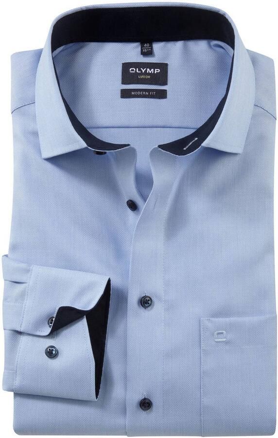 Olymp Modern fit zakelijk overhemd met kentkraag - Foto 3