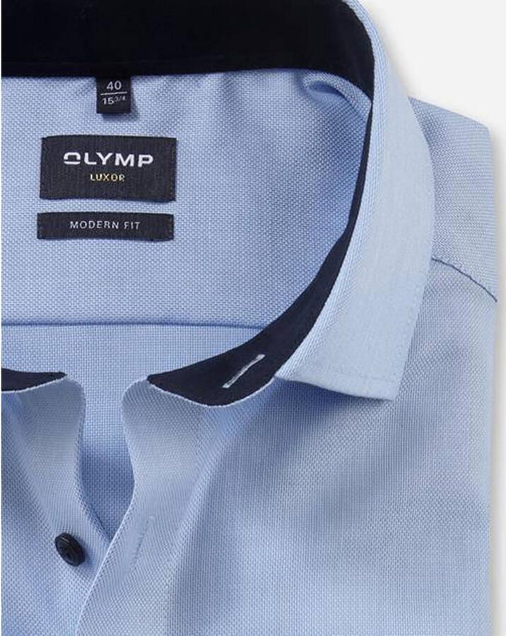 Olymp Modern fit zakelijk overhemd met kentkraag - Foto 2
