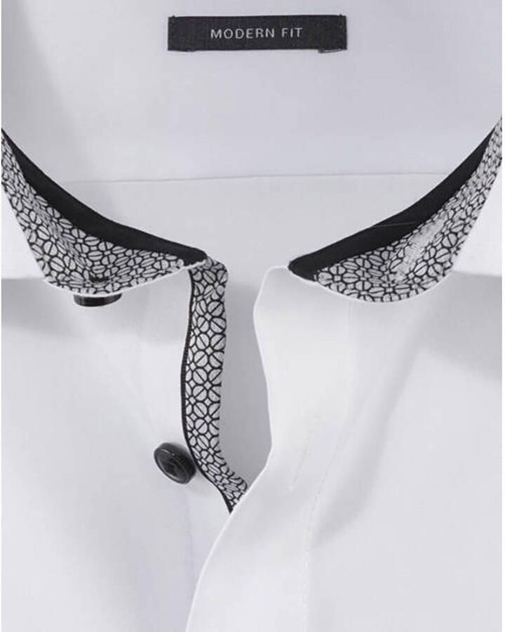OLYMP Businessoverhemd Luxor modern fit met contrastkleurige details